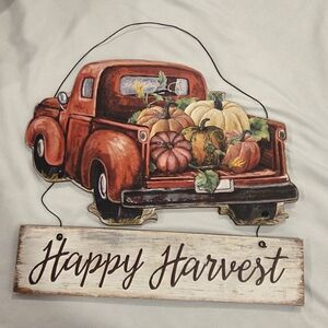 Red Truck Harvest Wall Decor